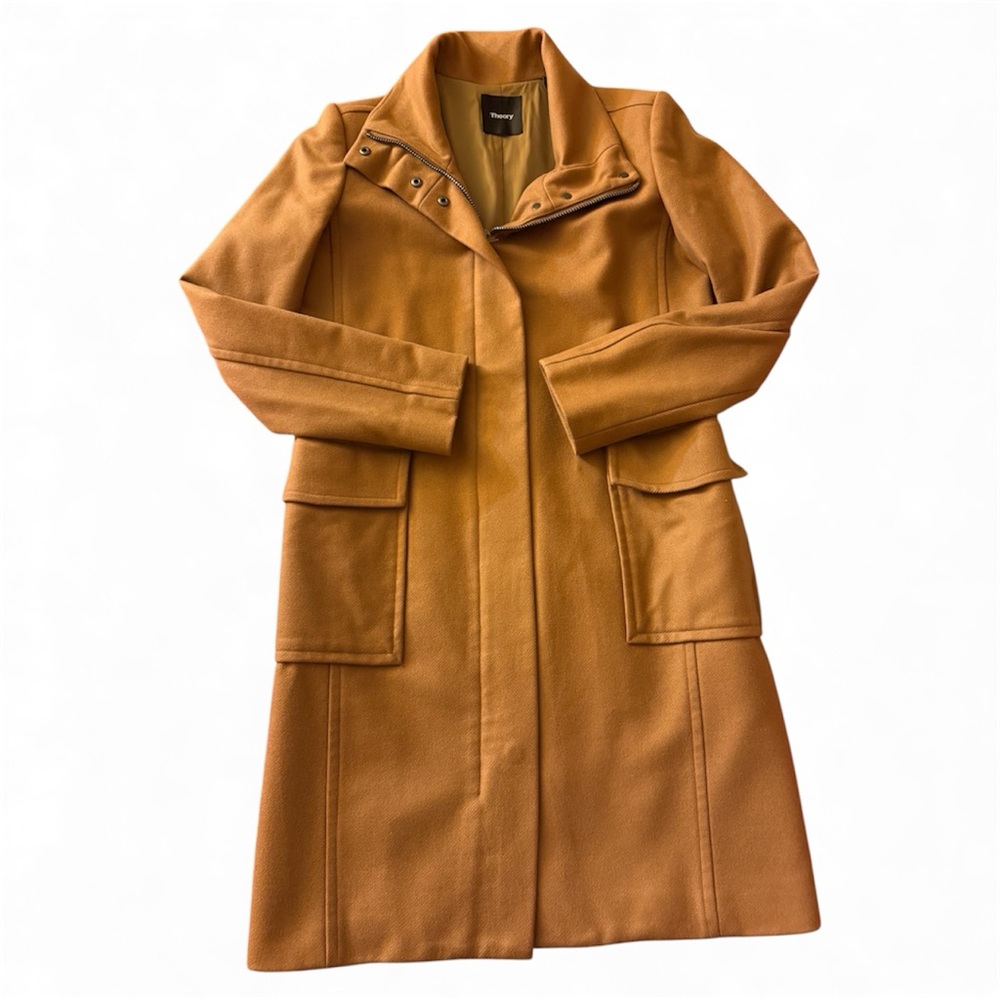 Theory Camel Trench Coat